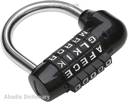 letter padlock
